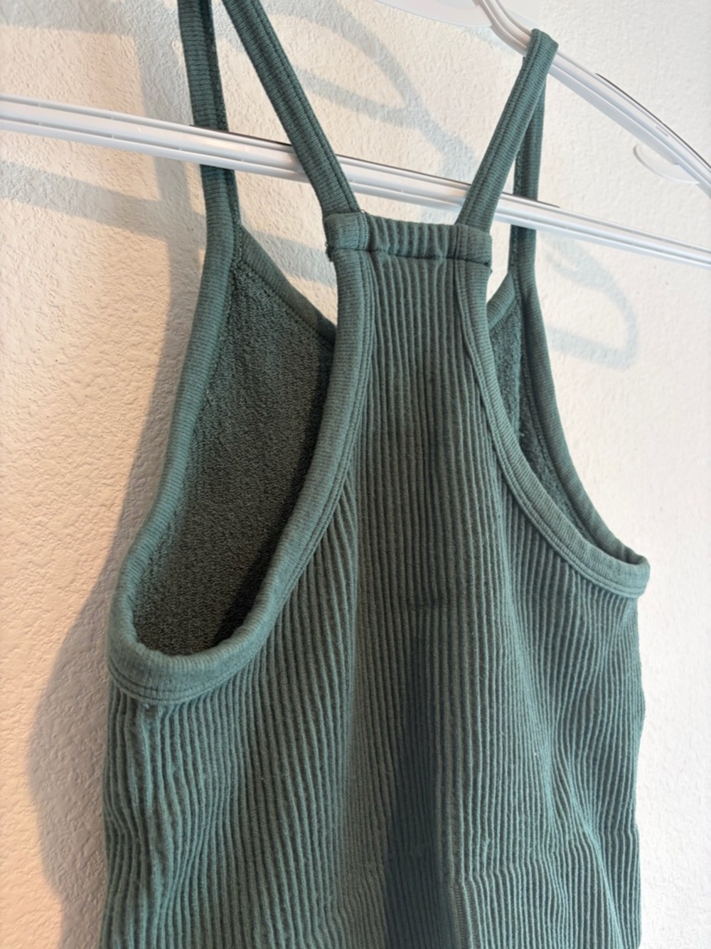 Altar'd State Ribbed Racerback Tank in Deep Green - Picture 4 of 9